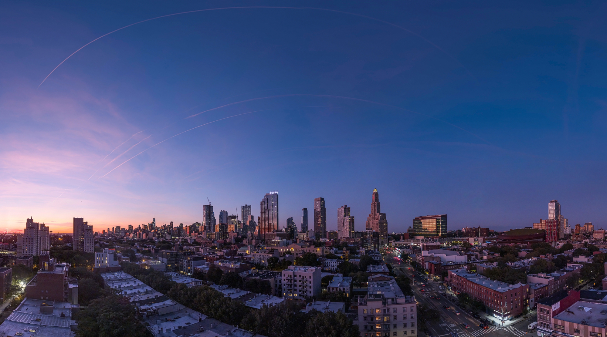 View of Downtown Brooklyn as seen from Saint Marks Place.